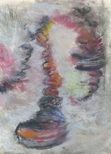 Rosalind Adams (née Thuillier) - Contemporary Pastel, Composition
