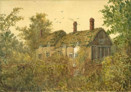M. Reynolds - Early 20th Century Watercolour, Thatched Cottage