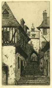 Margaret Aulton - Limited Edition Early 20th Century Etching, La Pôtern au Mans