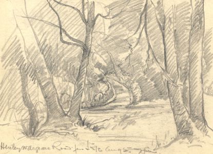 Marcus Adams - Early 20th Century Graphite Drawing, Henley/Wargrave Road