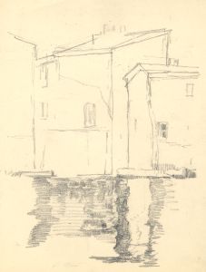 Marcus Adams - Early 20th Century Graphite Drawing, Buildings