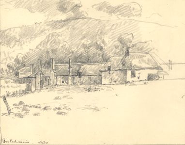 Marcus Adams - 1920 Graphite Drawing, Weir