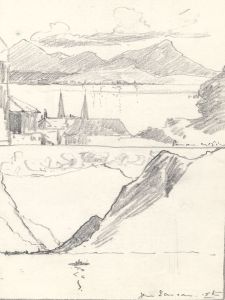 Marcus Adams - Early 20th Century Graphite Drawing, From Samson