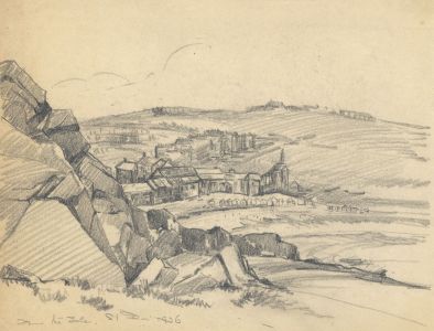 Marcus Adams - 1936 Graphite Drawing, From the Isle
