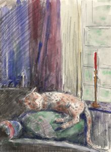 Marcus Adams - Early 20th Century Watercolour, Catnap