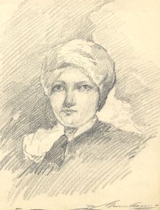 Marcus Adams - 1930 Graphite Drawing, Portrait of a Woman
