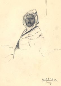 Marcus Adams - 1929 Graphite Drawing, Portrait of a Man