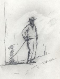Marcus Adams - Early 20th Century Graphite Drawing, Out Walking