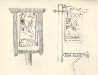 Marcus Adams - Set of 11 Early 20th Century Graphite Drawings, Buildings