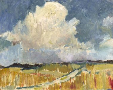 Gilbert Adams FRPS (1906-1996) - Mid 20th Century Oil, Rural Study