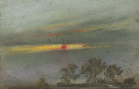 Marcus Adams - Small 1957 Pastel, Sunset