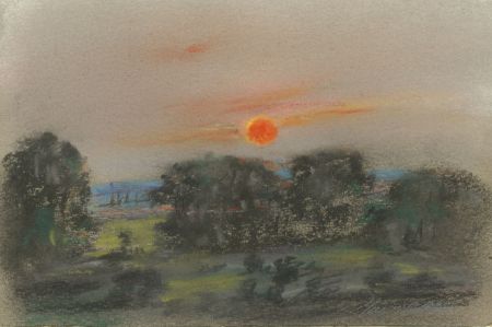 Marcus Adams - Small 1958 Pastel, Final Stage