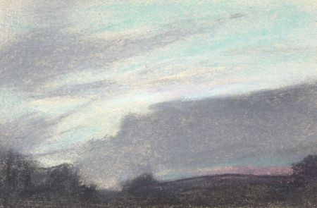 Marcus Adams - Small 1958 Pastel, Looking South