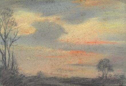 Marcus Adams - Small 1958 Pastel, Ball of Fire
