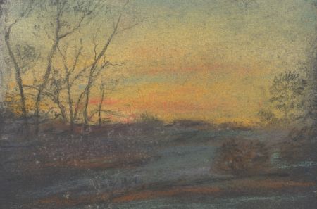 Marcus Adams - Small 1958 Pastel, Evening