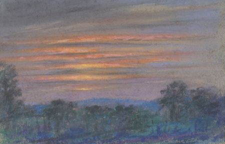 Marcus Adams - Small 1958 Pastel, Shepherd's Delight