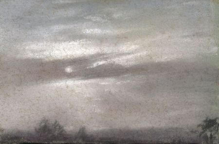 Marcus Adams - Small 1957 Pastel, Wintry Skies