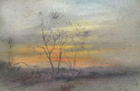 Marcus Adams - Small 1958 Pastel, Foggy Salfords