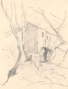 Marcus Adams - Set of 3 Early 20th Century Graphite Drawings, Trees