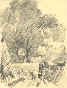 Marcus Adams - Set of 3 Early 20th Century Graphite Drawings, Trees