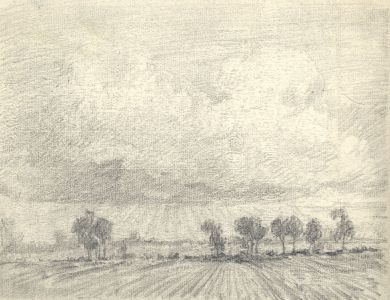 Marcus Adams - Pair of Early 20th Century Graphite Drawings, Fields