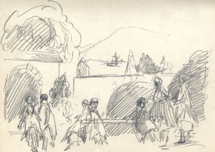 Marcus Adams - Set of 4 Early 20th Century Graphite Drawings, Rural Scenes