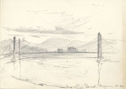 Marcus Adams - Set of 3 Early 20th Century Graphite Drawings, Ports