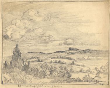 Marcus Adams - Set of 3 Early 20th Century Graphite Drawings, Rolling Hills