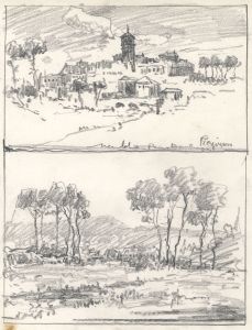 Marcus Adams - Set of 5 Early 20th Century Graphite Drawings, Small Landscapes