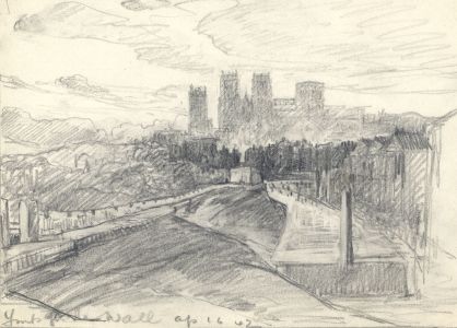 Marcus Adams - Pair of Early 20th Century Graphite Drawings, Cityscapes