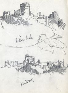 Marcus Adams - Set of 3 Early 20th Century Graphite Drawings, Castles