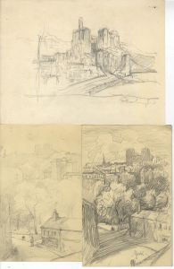 Marcus Adams - Set of 9 Early 20th Century Graphite Drawings, Various
