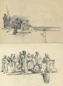 Marcus Adams - Early 20th Century, Ten Pages of Graphite Drawings