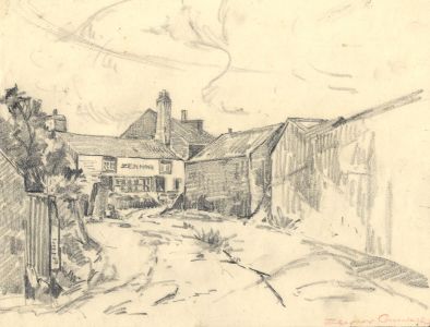Marcus Adams - Early 20th Century Graphite Drawing, Zennor, Cornwall