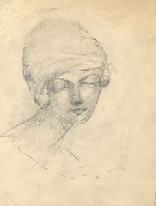 Marcus Adams - Early 20th Century Graphite Drawing, Portrait of a Woman