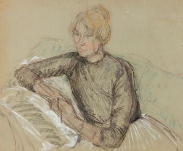 Gilbert Adams - Mid 20th Century Pastel, Portrait of a Woman