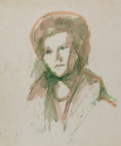 Gilbert Adams - Mid 20th Century Gouache, Two Figure Studies