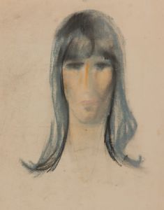 Gilbert Adams - Mid 20th Century Pastel, Head Study