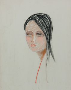 Gilbert Adams - Mid 20th Century Pastel, Four Portrait Studies