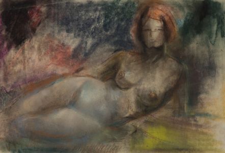 Gilbert Adams - Mid 20th Century Pastel, Portrait of a Woman