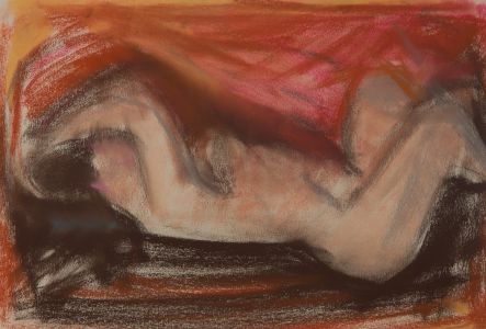 Gilbert Adams - Mid 20th Century Pastel, Nude