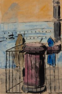 Gilbert Adams - Mid 20th Century Gouache, View