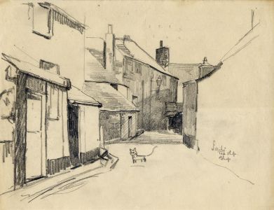 Marcus Adams - Nine Early 20th Century Graphite Drawings, Street Scenes