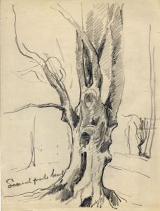 Marcus Adams - Four Early 20th Century Graphite Drawings, Tree Sketches