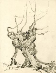 Marcus Adams - Five Early 20th Century Graphite Drawings, Studies of Trees