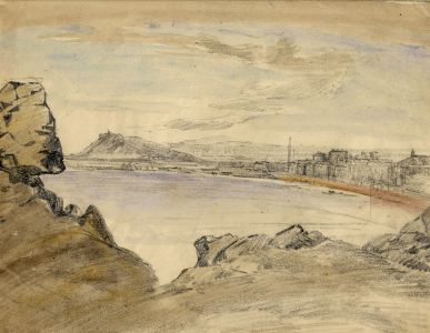 Marcus Adams - Two Early 20th Century Graphite Drawings, Coastal Landscapes