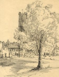 Marcus Adams - Two 1943 Graphite Drawings, Landscapes