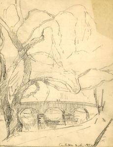 Marcus Adams - Seven Early 20th Century Graphite Drawings, Trees and Landscapes