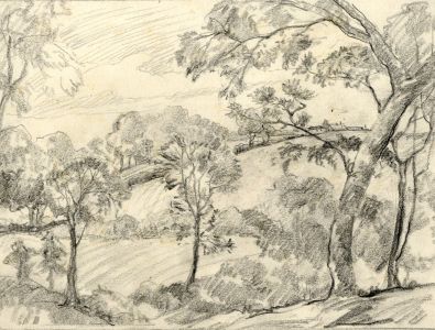 Marcus Adams - Two 1941 Graphite Drawings, Landscapes