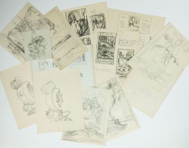 Marcus Adams - Early 20th Century Graphite Drawing, Graphite Drawings